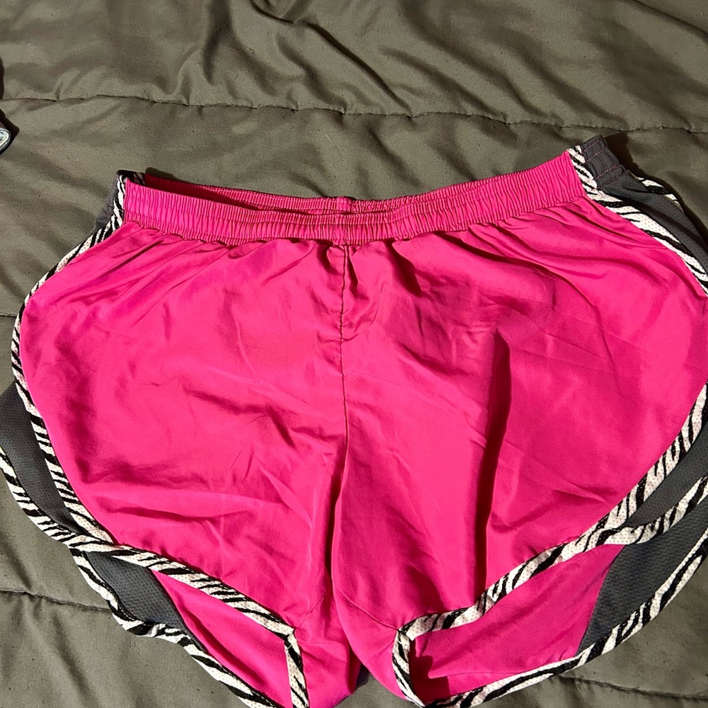 Soffe Pink and Black Athletic Shorts
